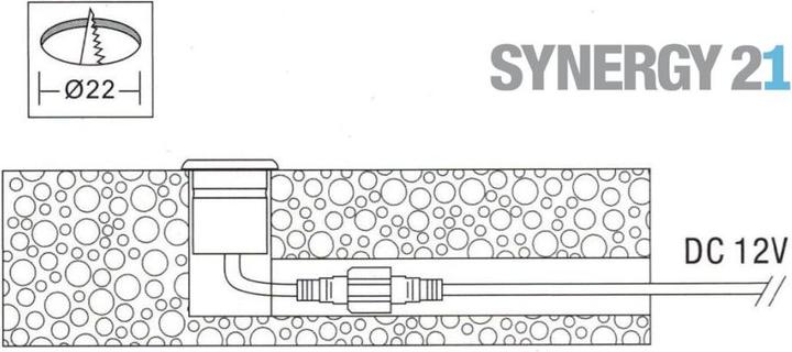 Actual product image Synergy 21 LED recessed floor spotlight ARGOS round in-G-B IP67 ww (IP67)