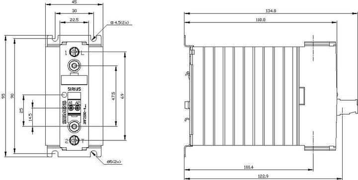 Produktbild Siemens Halbleiterschutz 48-600V 30A