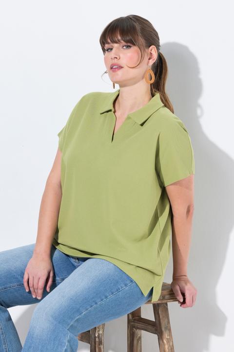 Produktbild Ulla Popken Poloshirt, Oversized, Polokragen, Halbarm (46, 48)