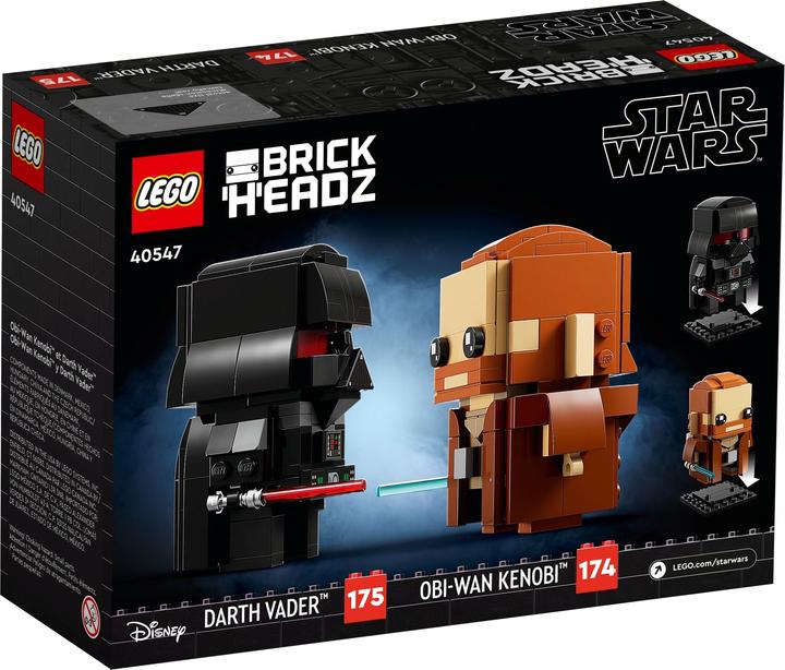 Produktbild LEGO Obi-Wan Kenobi & Darth Vader (40547, LEGO Brickheadz)