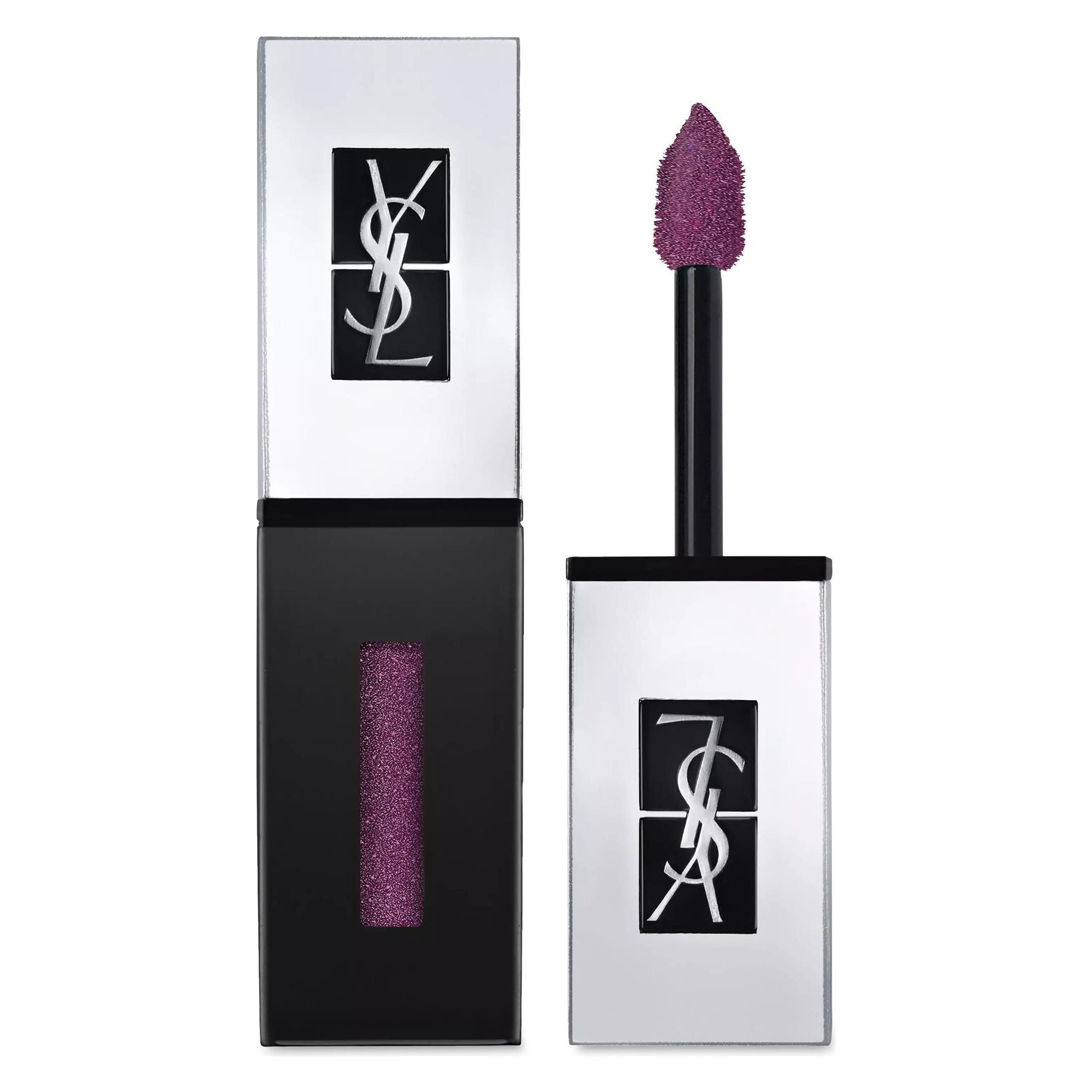 Yves Saint Laurent, Lippenstift + Lipgloss, Vernis à Lèvres De Holografiek (Neon Pruim)