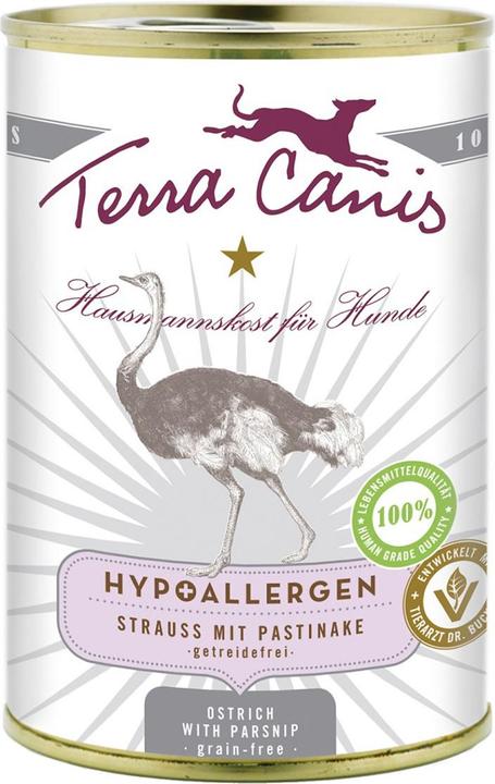 Terra Canis Hypoallergen – Strauss mit Pastinake getreidefrei (Adult, 1 Stk., 400 g)