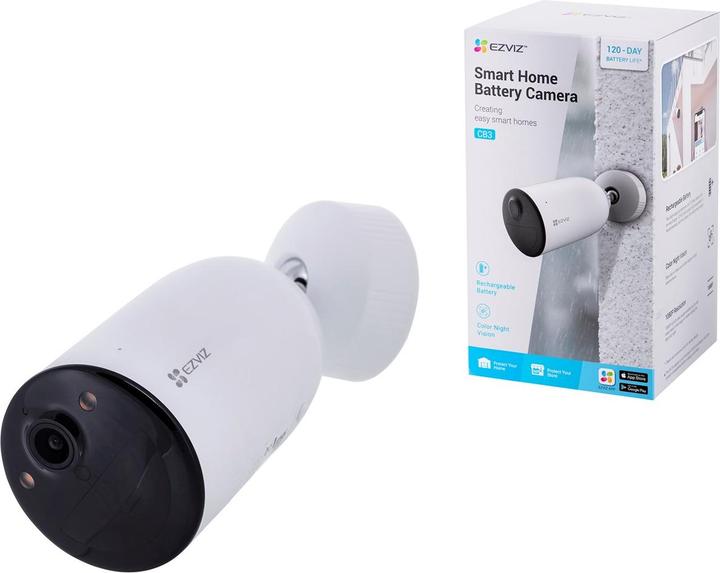 Image du produit EZVIZ - Caméra autonome sur batterie - 1080P - étanche - couleur nuit - Wit (1920 x 1080 Pixels)