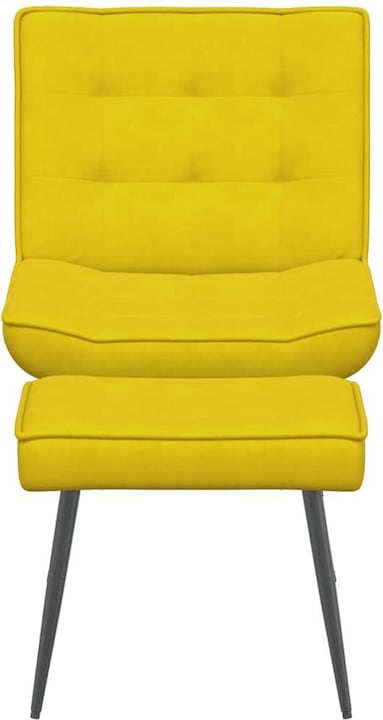 Immagine prodotto VidaXL Poltrona relax con sgabello poltrona in velluto giallo poltrona con sgabello