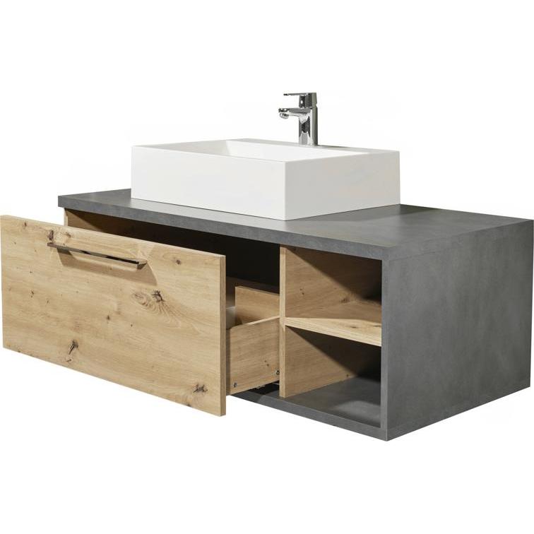 Bega Consult, Waschbeckenunterschrank, Bega BKK Nathan Waschbeckenunterschrank Artisan Eiche/Metera Beton Grau