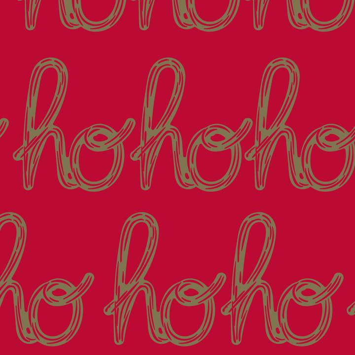 Actual product image Clairefontaine Christmas Gift Wrapping Paper "Hohoho