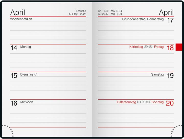 Produktbild Ridoide PARTNER/INDUSTRIE I - Agenda (1 Woche / 2 Seiten)