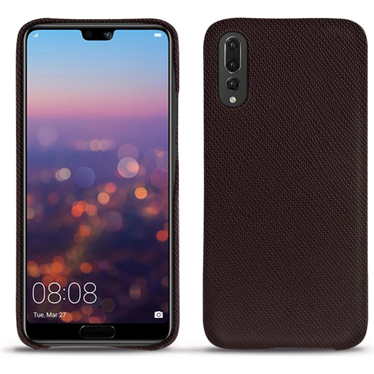 Noreve Lederschutzhülle (Huawei P20 Pro), Smartphone Hülle, Braun