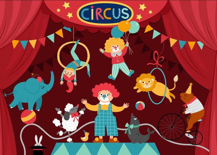 Actual product image Bluebird Circus Party (48 pieces)