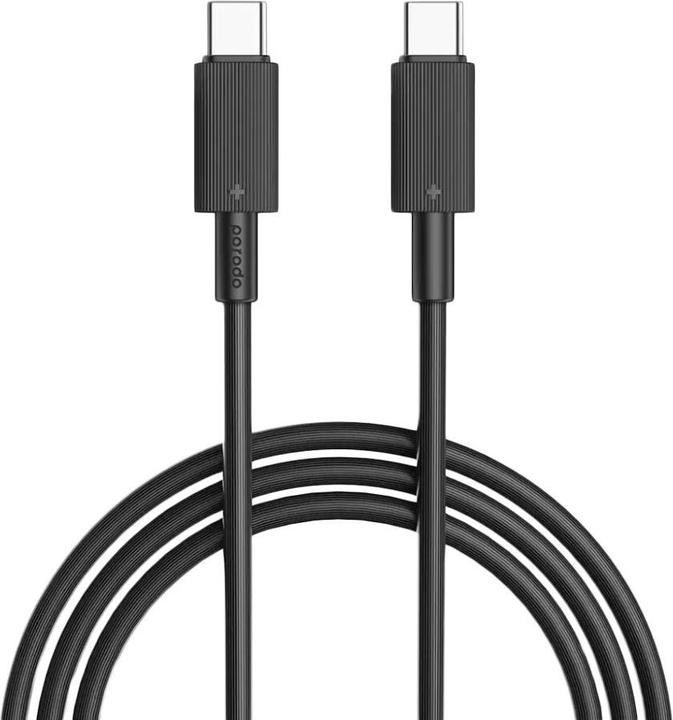 Cavo USB Tech One Tech TEC2003 USB 2.0 Tipo-C maschio a USB-A maschio 1 m Nylon 2.4A Nero