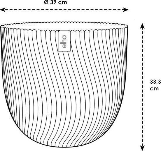 Produktbild Elho Pflanzengefäss Sereh rund ø 40 cm (39 cm)