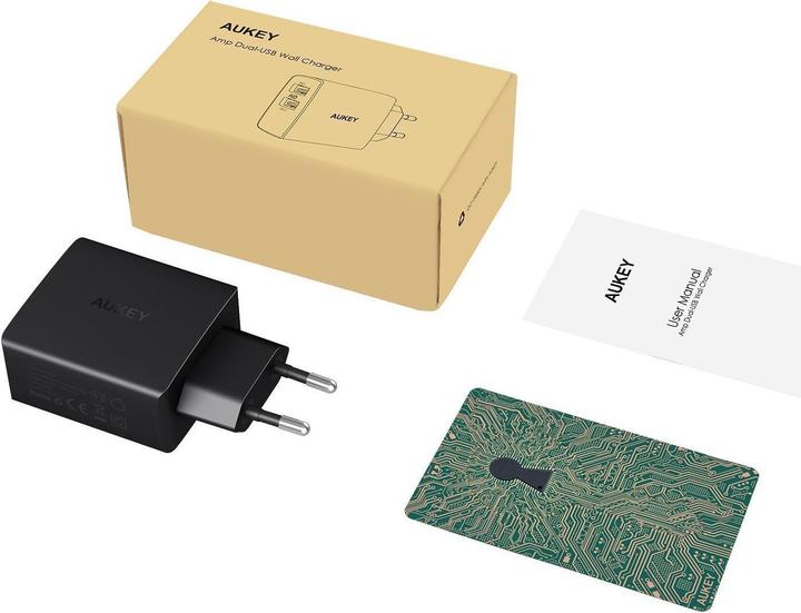 Actual product image Aukey USB charger (24 W)