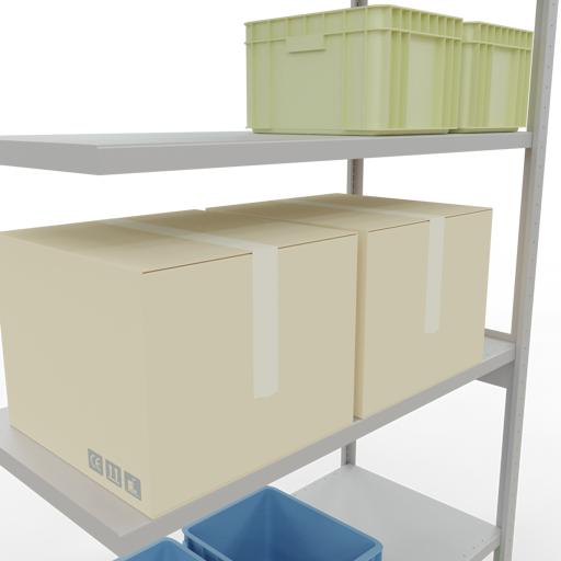 Actual product image Schulte Lagertechnik MULTIplus250 boltless add-on bay system with length bolts