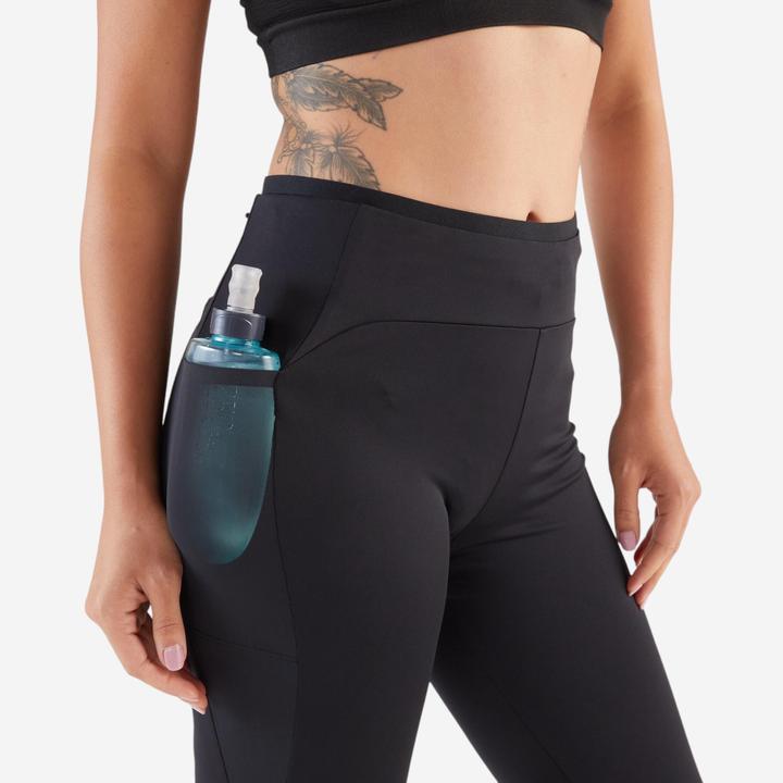 Produktbild Kiprun Lauftights lang Damen - 500 Comfort schwarz (W24/L30)