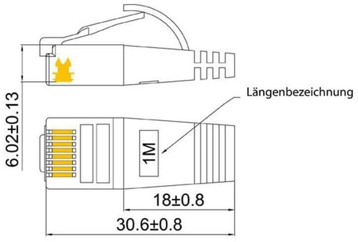 Produktbild Lightwin Netzwerkkabel (STP, CAT6, 0.75 m)