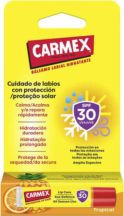 Actual product image Carmex Stick Tropical Spf30 (Suntan cream, SPF 30)