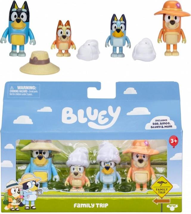 Image du produit Moose 4 Fig Bluey En Voyage