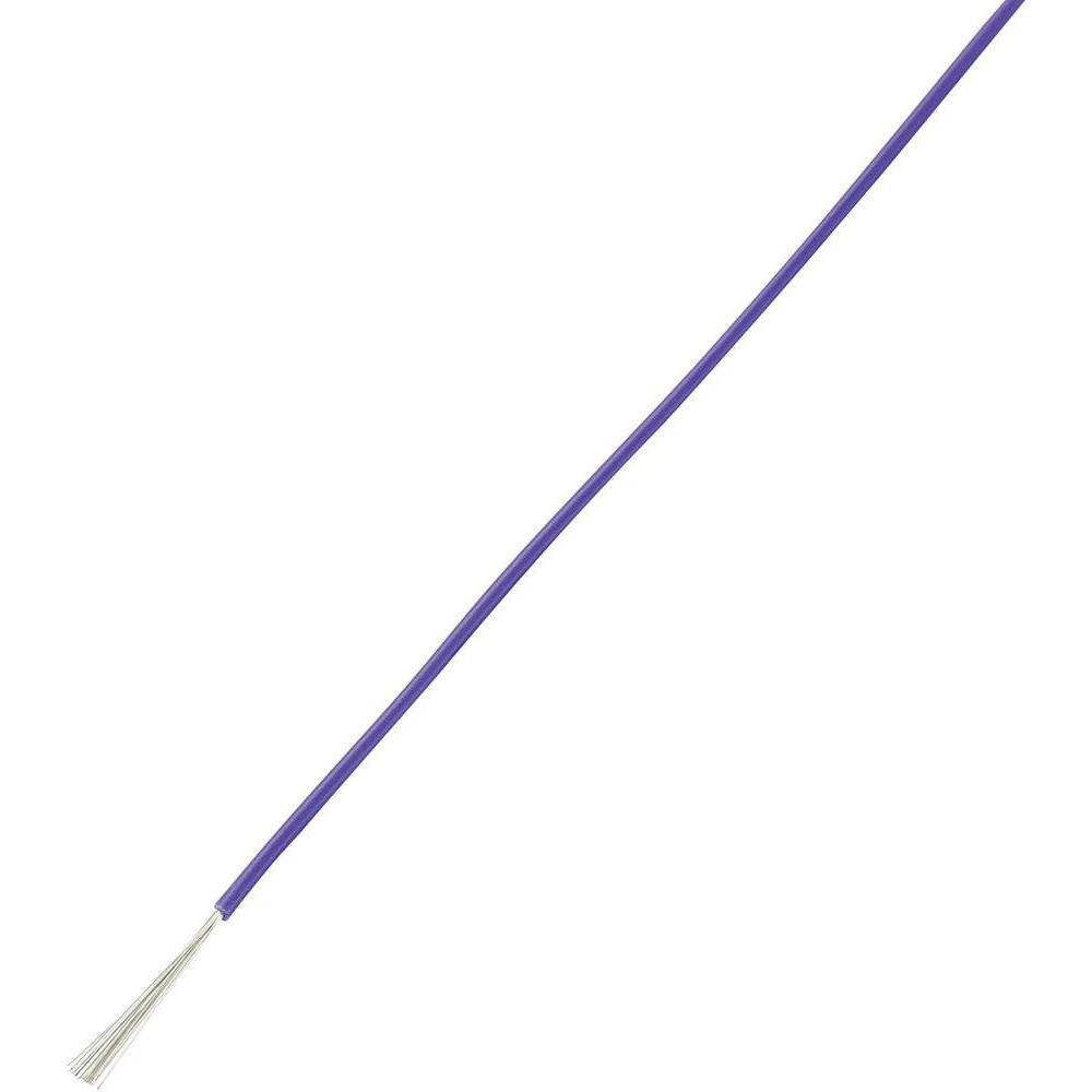 Tru Components, Kabelleitung, Litze LiY 1 x 0.14 mm² Violett (10 m)