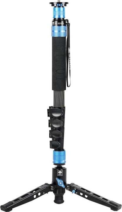 Sirui P-325FL Carbon monopod 170 cm met fliplocks + statiefspin (Metaal, Koolstof)
