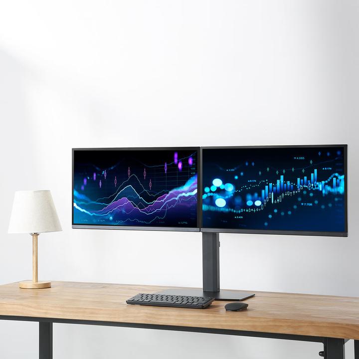 Produktbild ACT Monitor Desk Stand, 2 screens up to 27ö, with gas spring (Tisch, 27")