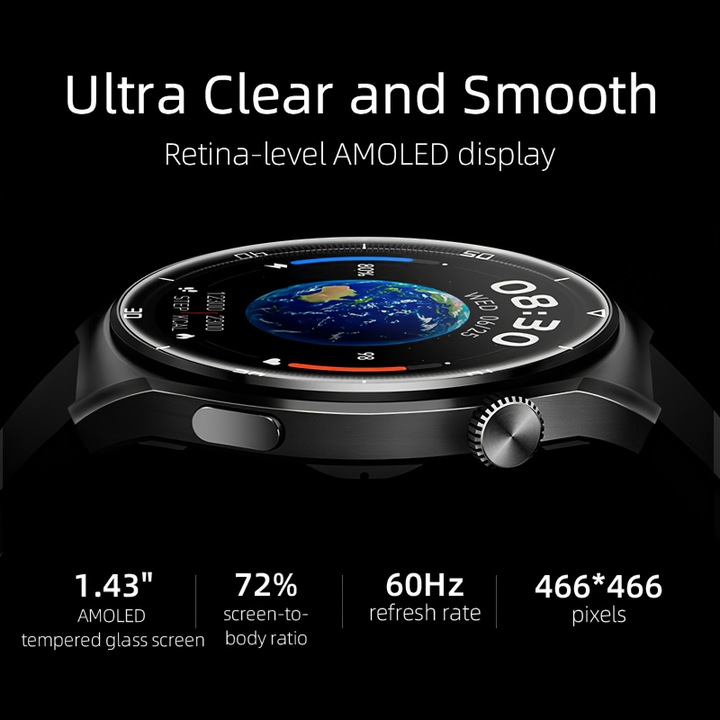 Actual product image QCY Smartwatch S3 (czarny)