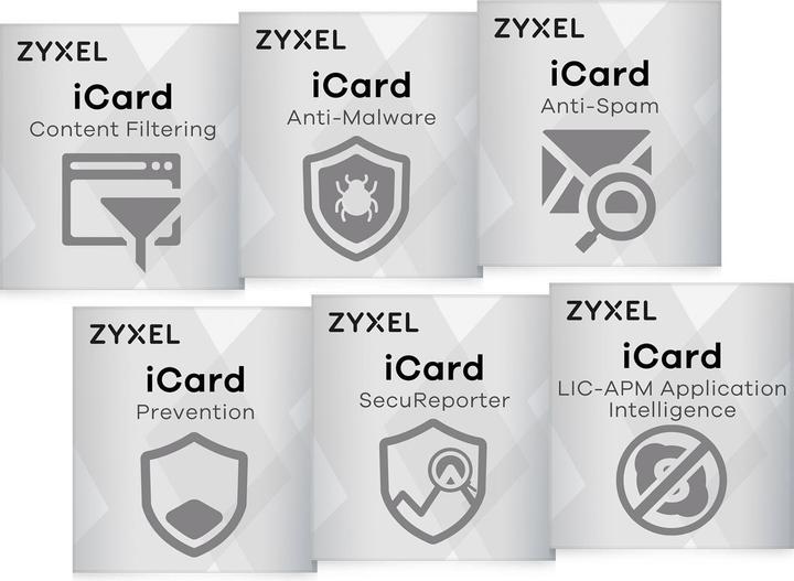 Image du produit Zyxel Offre groupée de services iCard pour USG FLEX 200 2 ans (1 Dispositifs, 24 mois)