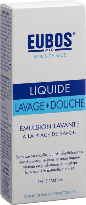 Actual product image Eubos Soap liquid non parf blue (Liquid soap, 200 ml)