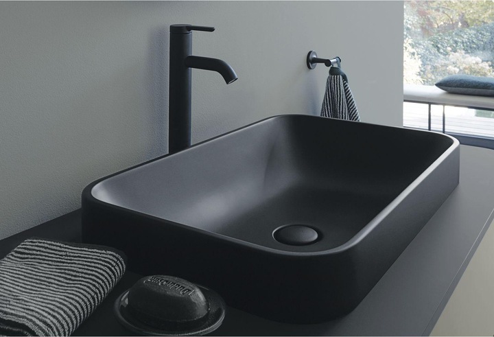 Image du produit Duravit Vasque à poser Happy D.2 Plus 60 x 40 cm Anthracite mat/blanc (400 mm, 600 mm)