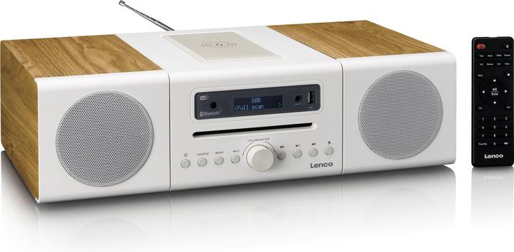 Lenco MC-375WHWD (Bluetooth, CD Player, 2x 20 W)