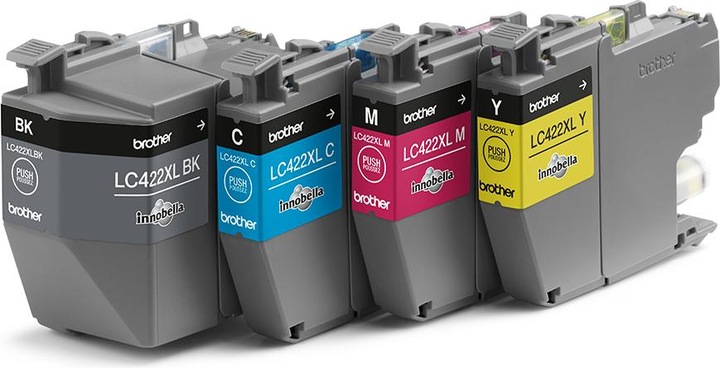 Produktbild Brother and Ink Cartridges Multipack Each cartridge prints up to 1500 page (M, BK, Y, C)