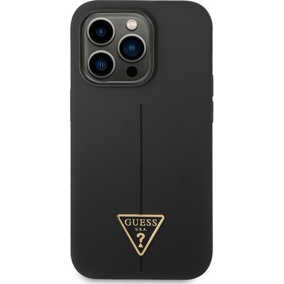 Thumbnail - Guess GUHCP14LSLTGK iPhone 14 Pro 6,1" czarny/black hardcase Silicone Triangle (Apple iPhone 14 Pro), Smartphone Hülle, ...