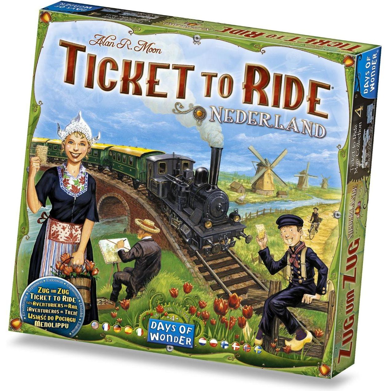 Asmodée Ttr Ticket To Ride Map Collection Nederland (Französisch, Deutsch, Englisch)