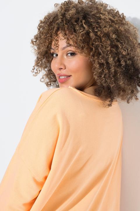 Produktbild Ulla Popken Sweatshirt, Rollkanten, Oversized, Rundhals, Langarm (46, 48)