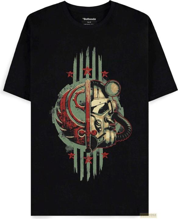 Difuzed Fallout - Vault 33 - Brotherhood Crest - Short Sleeved T-shirt - XL (XL)