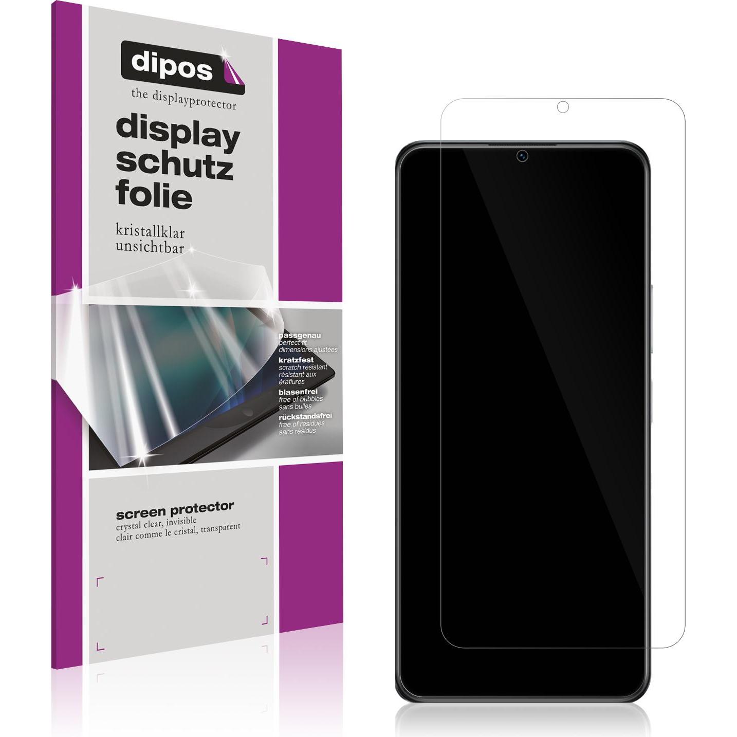 Dipos Displayschutzfolie Crystalclear (1 Stück, Vivo Y74s), Smartphone Schutzfolie, Transparent