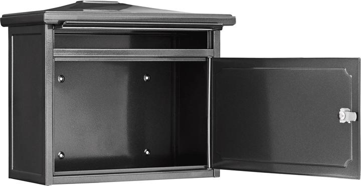 Actual product image Burg Wächter Galvanised steel letter box WxHxD 345/410/205 mm Copenhagen 882 Old iron