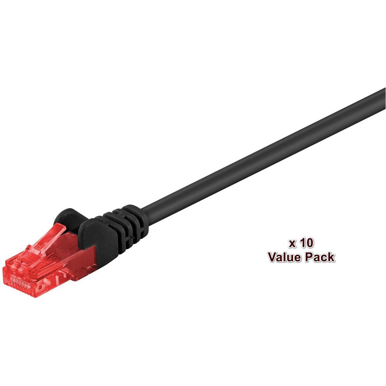 MicroConnect V-UTP605SVP 5m Cat6 U/UTP (UTP) Schwarz Netzwerkkabel (U/UTP, CAT6, 5 m), Netzwerkkabel