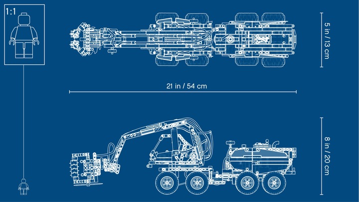 Produktbild LEGO Harvester-Forstmaschine (42080, LEGO Technic)