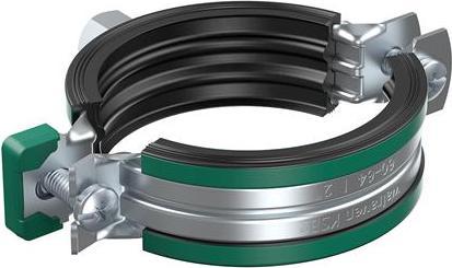 Actual product image Walraven Pipe Clamps KSB2 Two screws Ø88-91mm, galvanised, with Quicklock, combi-fixing