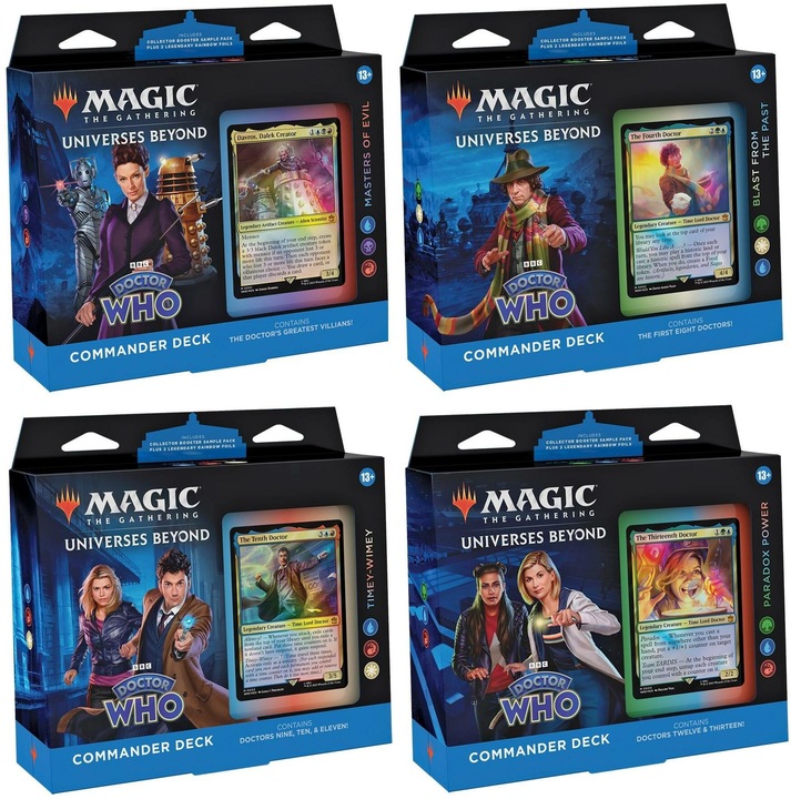 Produktbild Magic the Gathering Universes Beyond: Doctor Who présentoir decks Commander (4) *ANGLAIS* (Englisch, Commander)