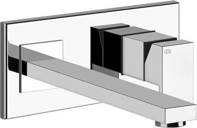 Produktbild Gessi Rettangolo Fertigmontageset Einhebelmischer Waschtisch mit Auslauf, links, UP-Körper 44697,25