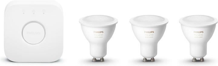 Actual product image Philips Hue White & Color Ambiance starter kit (GU10, 350 lm, 3 x)