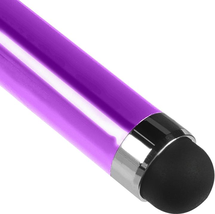Image du produit Avizar Stylet rétractable universel pour écran tactile violet - prise jack 3,5 mm