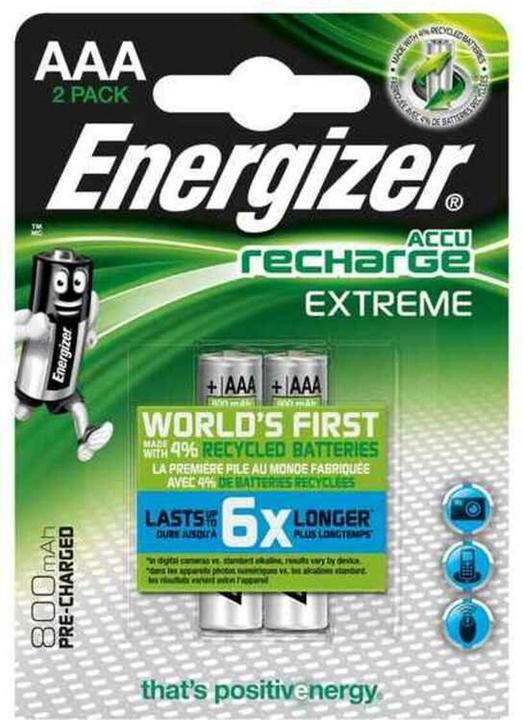 Productafbeelding Energizer Herladen Extreem (2 Pcs., AAA, 800 mAh)