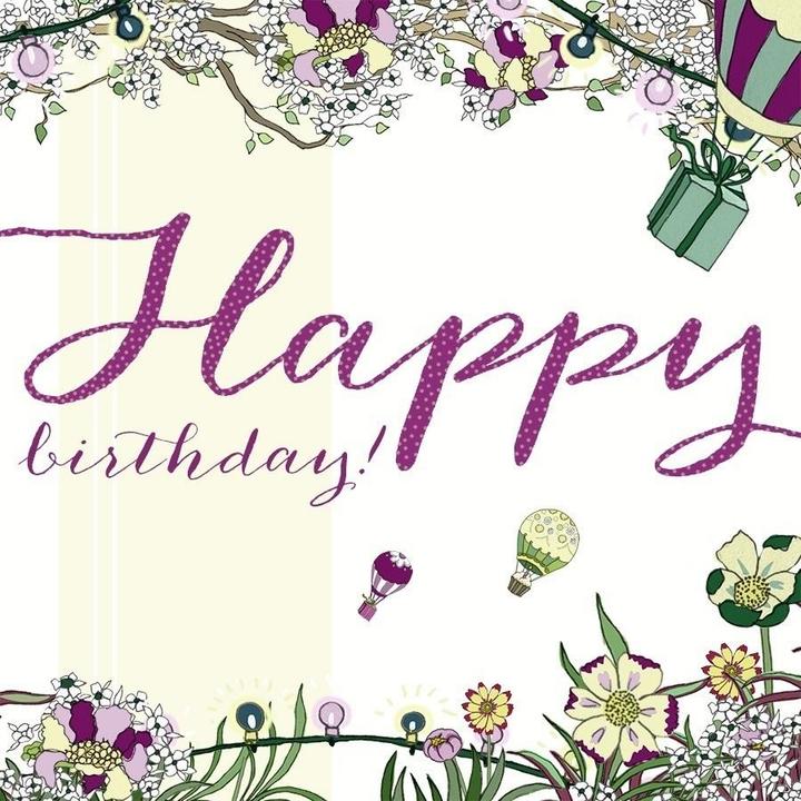 Clear Creation Swarovski Karte quadratisch CL2118 Geburtstagsballons