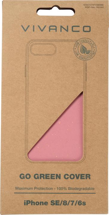 Image du produit Vivanco GoGreen Cover Apple iPhone SE/8/7/6S, Berry (Apple iPhone 8, Apple iPhone 6s, Apple iPhone 7, Apple iPhone SE (2ème génération))