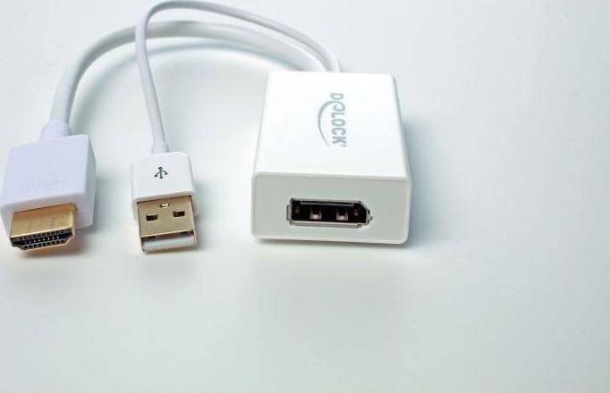 Produktbild Delock 62496 HDMI zu (DP, 24.50 cm)