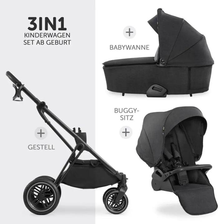 Produktbild Hauck Kombi-Kinderwagen Vision X Duoset Silver (0 Monate - 4 Jahre)