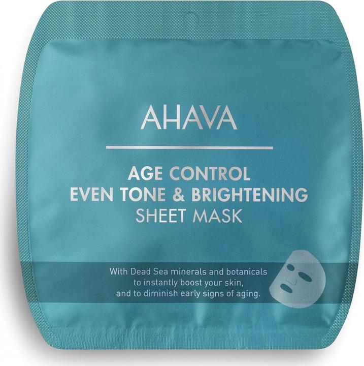 Actual product image Ahava Age Control Even Tone & Brightening Sheet Mask - Invigorating and Firming Sheet Mask