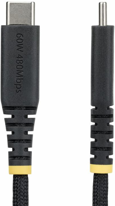Image du produit StarTech .com USB2CC3MNCBR, 3 m, USB C, USB C, USB 2.0, 0,48 Gbit/s, Noir (3 m, USB 2.0, 60 W)